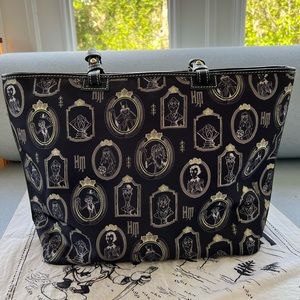 Dooney & Bourke Haunted Mansion Portraits NYLON tote bag